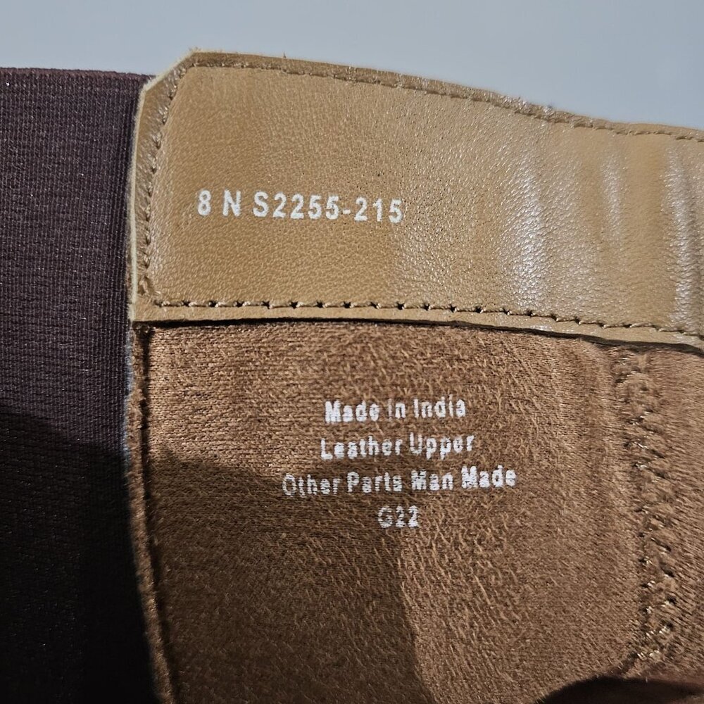 Softwalk Neenah Mid Calf Riding Boot Women 8 NARROW Brown Leather Equestrian - Picture 14 of 15